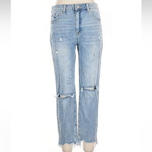 Classic Light Blue Straight Leg Jeans